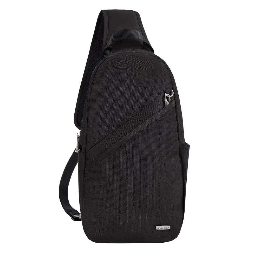 Travel-On Anti-Theft Security Classic Black Sling Bag Crossbody Backpack Unisex
